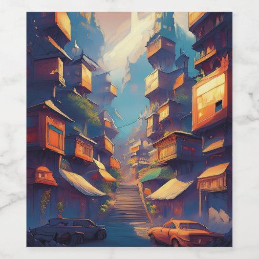 建物 ワインラベル (シングルラベル)