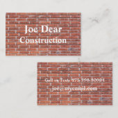 建物、屋根、建築のレンガのパターン 名刺 (正面/裏面)