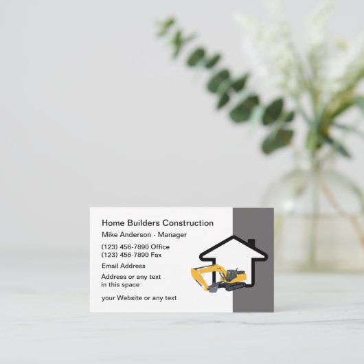 建物・建築・サービス 名刺 (スタンド正面)