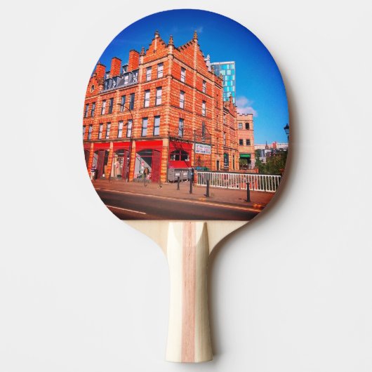 建物、橋の側 卓球ラケット (正面)