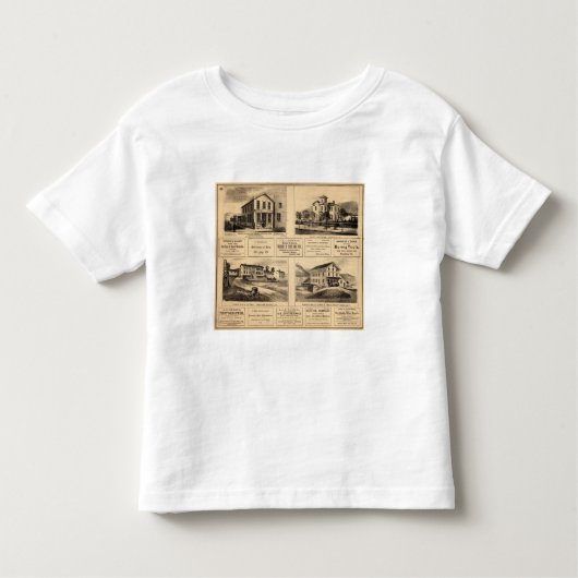 建物、油都市、フランクリンのTarrの農場 トドラーTシャツ (正面)