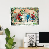 建物a雪だるまc.1890 ポスター (ホームオフィス)