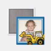 建築おもしろいバックホフォト マグネット (正面/裏面)