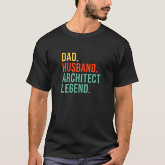 建築おもしろいパパ夫の凡例建築Fa Tシャツ