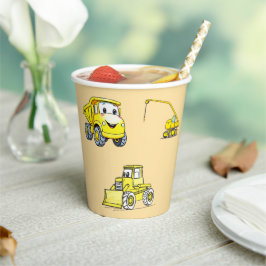 建築おもしろい車 紙コップ