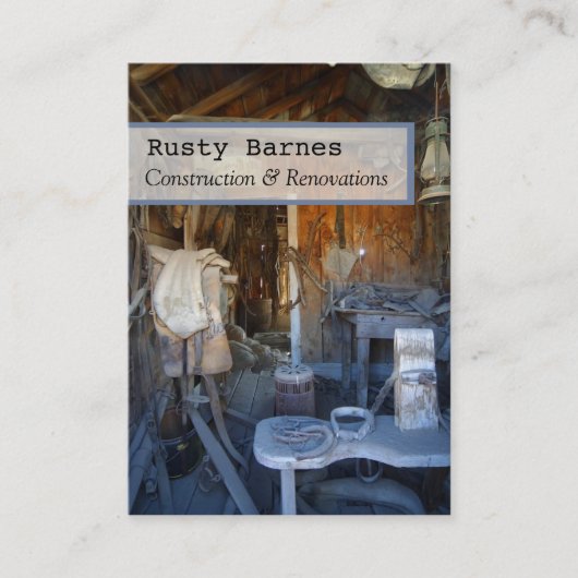 建築およびビルダーの名刺テンプレート 名刺 (正面)