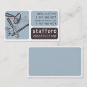 建築および大工仕事の名刺 名刺 (正面/裏面)