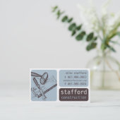 建築および大工仕事の名刺 名刺 (スタンド正面)