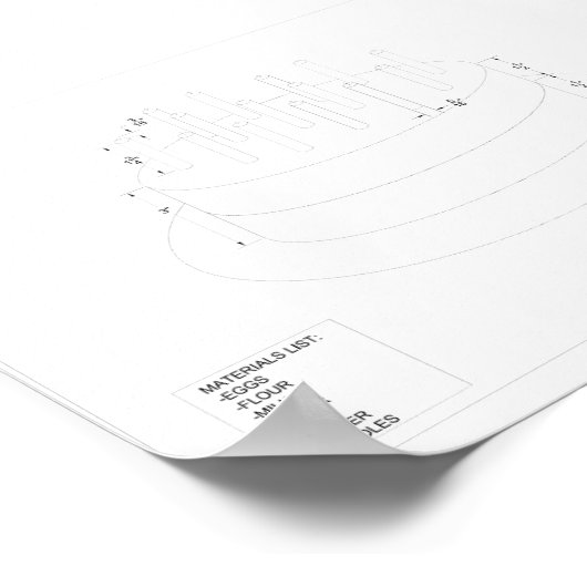 建築お誕生日ケーキ ポスター (角)