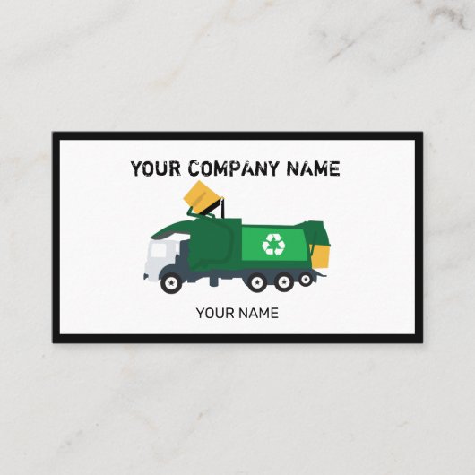 建築ごみ車 名刺 (正面)