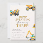 建築すべて捨てる3回目の誕生日 招待状 (正面)