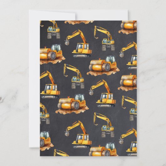 建築で誕生日の招待 招待状 (裏面)