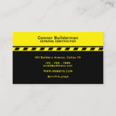 建築と修インスパイア復黒イエロー 名刺 (裏面)