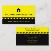 建築と修インスパイア復黒イエロー 名刺 (正面/裏面)