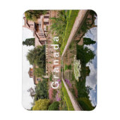 建築と公園のアンサンブルAlhambra。 マグネット (縦)