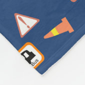 建築と道路シンボルや象徴ブルー。フリースブランケット フリースブランケット (角)