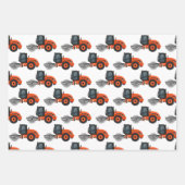 建築と道路作業に関する注意ストライプ ラッピングペーパーシート (正面3)