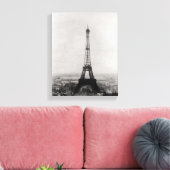建築のエッフェルタワー キャンバスプリント (インサイチュ (リビング))