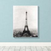 建築のエッフェルタワー キャンバスプリント (インサイチュ (ウッドフロア))