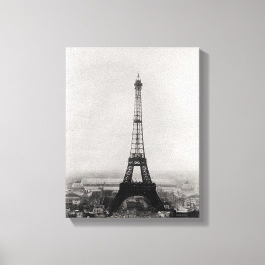 建築のエッフェルタワー キャンバスプリント (正面)