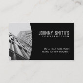 建築のスローガンの名刺 名刺 (正面)