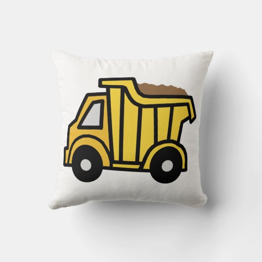 建築のダンプトラックとの漫画の切り貼り芸術 クッション (裏面)