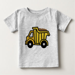 建築のダンプトラックとの漫画の切り貼り芸術 ベビーTシャツ