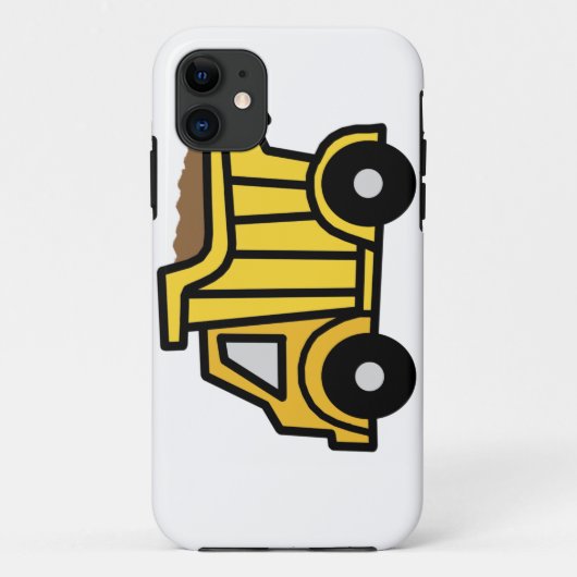 建築のダンプトラックとの漫画の切り貼り芸術 Case-Mate iPhoneケース (裏面)