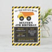 建築のテーマの誕生日のパーティの招待状 招待状 (スタンド正面)