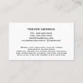 建築のハンディマンカーペンターORANGEツール 名刺 (裏面)