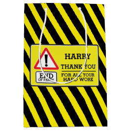 建築のパーティーの外国人労働者のchervonのギフトバッグ ミディアムペーパーバッグ