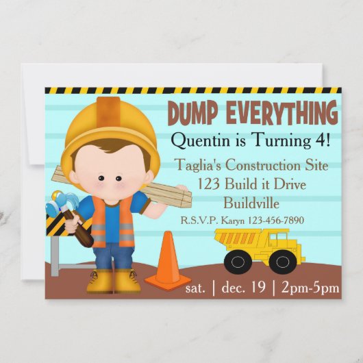 建築のパーティーの招待 招待状 (正面)