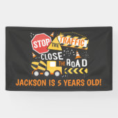 建築のパーティーの旗のダンプトラックの誕生日 横断幕 (横)