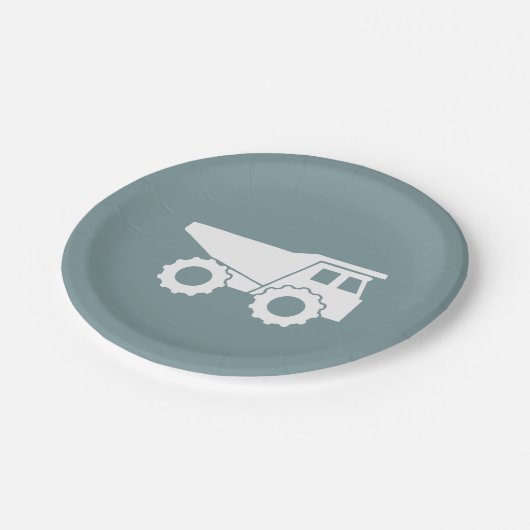 建築のパーティーの紙皿のダンプトラックのプレート ペーパープレート (アングル)