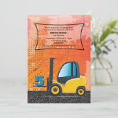 建築のフォークリフトの招待状 招待状 (スタンド正面)