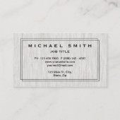 建築のモダン及びミニマルな木製の質 名刺 (裏面)