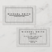 建築のモダン及びミニマルな木製の質 名刺 (正面/裏面)