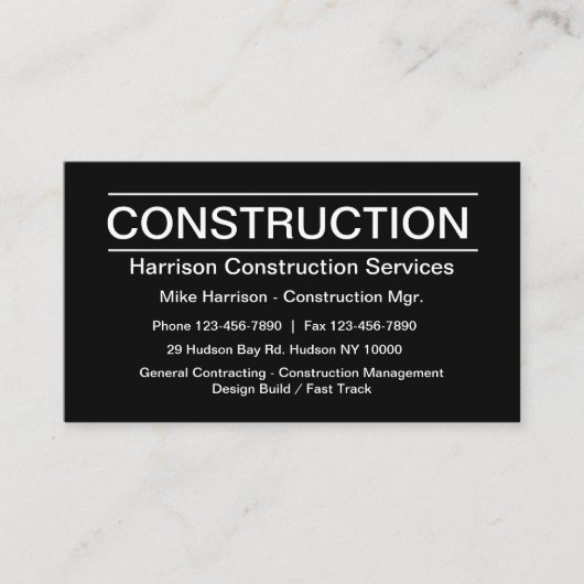 建築のモダンDeisgn 名刺 (正面)