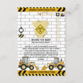 建築の下で赤ちゃん服ベビーシャワー エンクロージャーカード (正面)