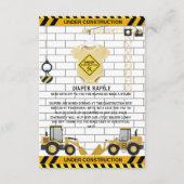 建築の下で赤ちゃん服ベビーシャワー エンクロージャーカード (正面)