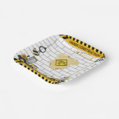 建築の下で赤ちゃん服ベビーシャワー ペーパープレート (傾斜あり)