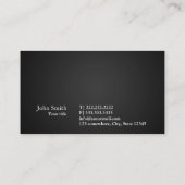 建築の便利屋の専門のハンマーのロゴ 名刺 (裏面)