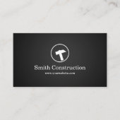 建築の便利屋の専門のハンマーのロゴ 名刺 (正面)