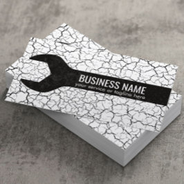 建築の修理工具グランジ 名刺