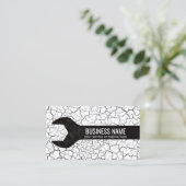 建築の修理工具グランジ 名刺 (スタンド正面)