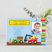 建築の写真の誕生日のパーティの招待状 招待状 (スタンド正面)