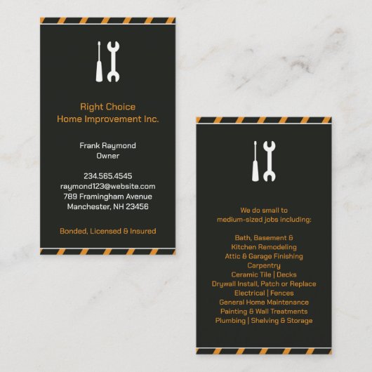 建築の名刺 名刺 (正面/裏面)