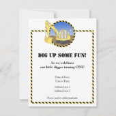 建築の地帯の誕生日のパーティの招待状 招待状 (正面)