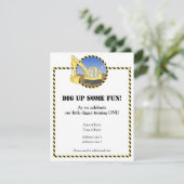 建築の地帯の誕生日のパーティの招待状 招待状 (スタンド正面)