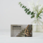 建築の大工仕事の建築業者の階段のトリム 名刺 (スタンド正面)